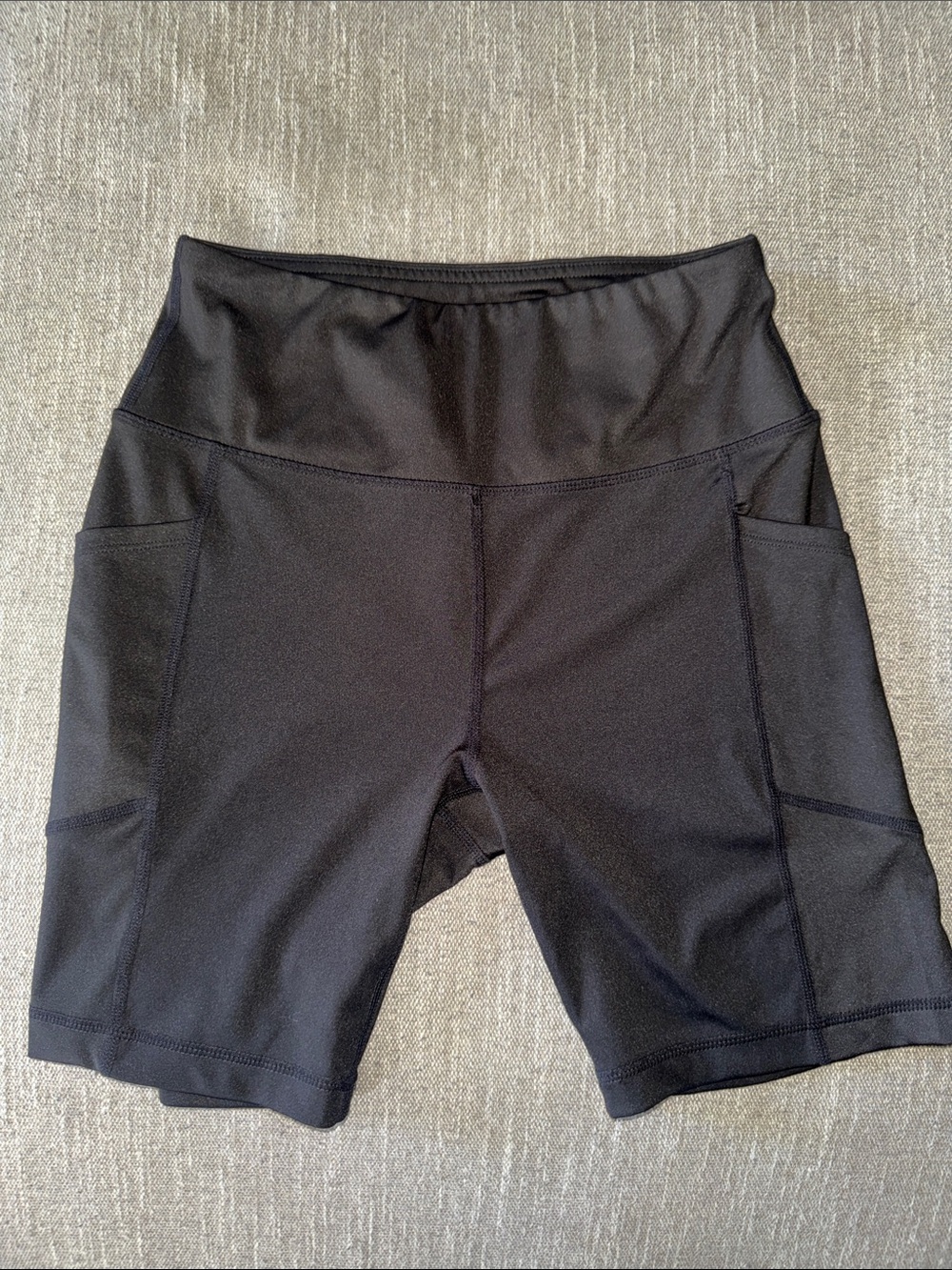 Women's Black High-Waist Slimming Bike Shorts